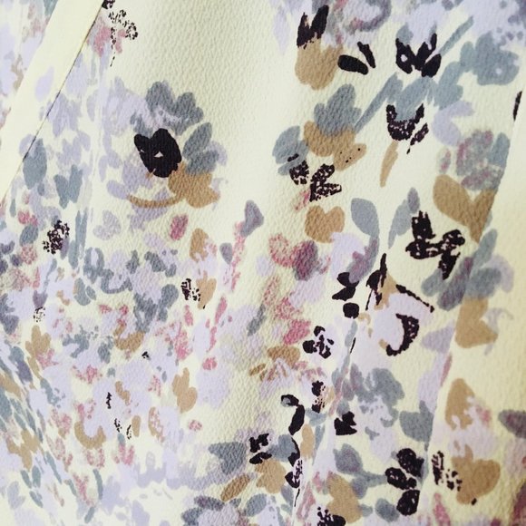 Monk & Lou Purple Floral Blouse sz S - Picture 2 of 5